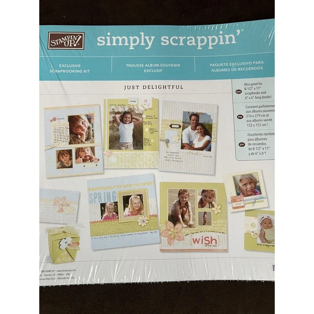 Stampin Up Simply Scrappin Just Delightful Kit Retired New